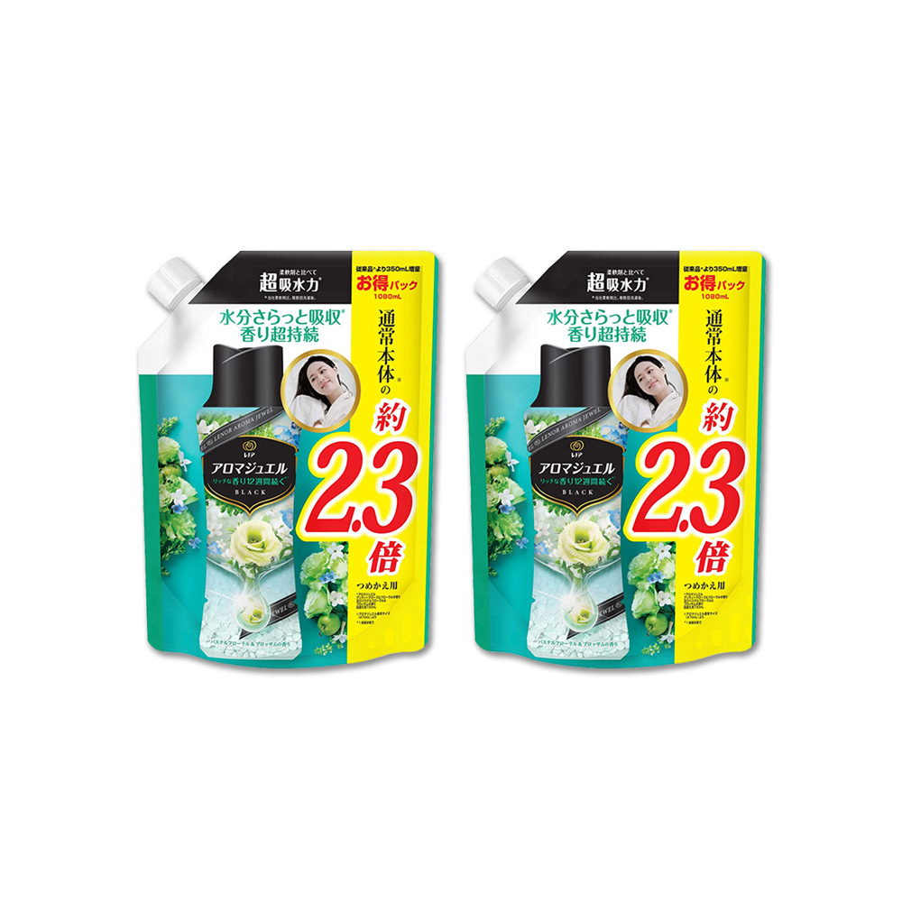 (2袋超值組)日本P&G蘭諾 長效約12週衣物顆粒香香豆大容量補充包1080ml/袋