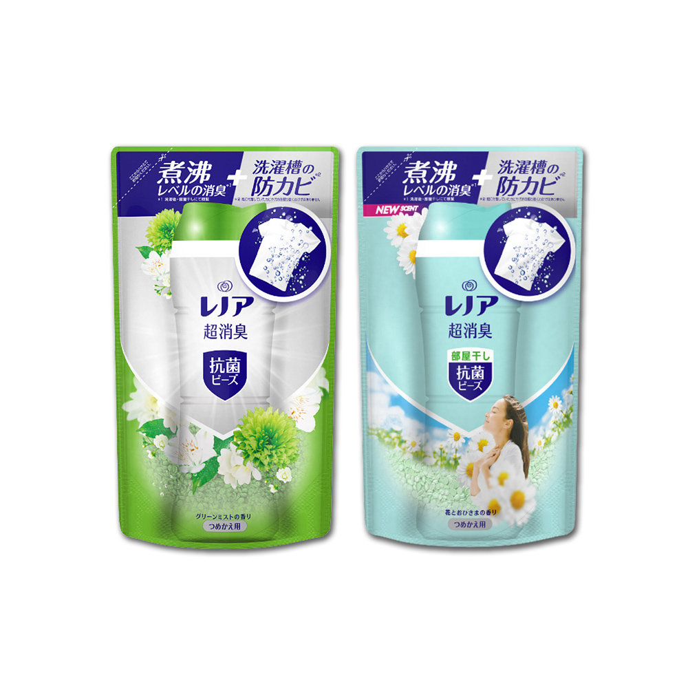(2袋任選超值組)日本P&G Lenor蘭諾-超消臭汗味衣物除臭芳香顆粒香香豆補