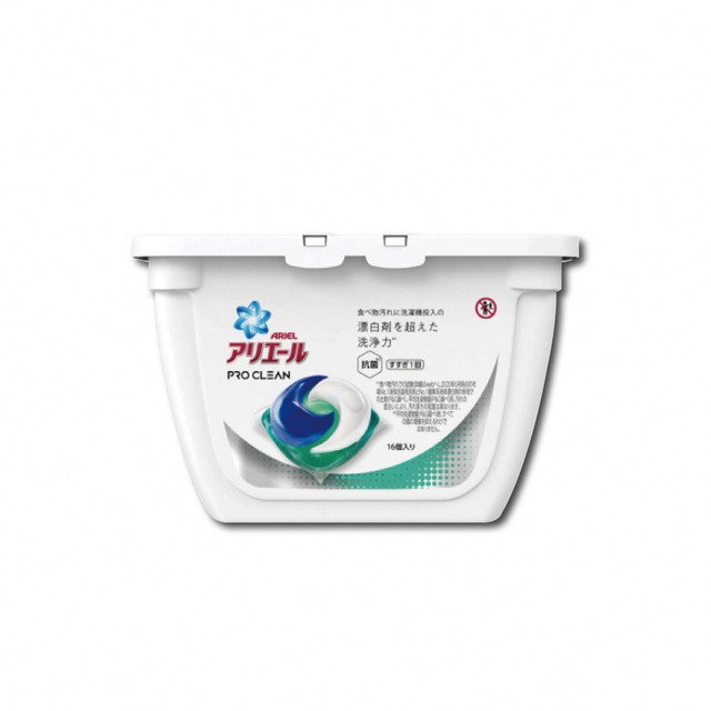 日本 P&G Ariel/Bold第五代3D立體洗衣凝膠球16顆/盒-漂白去汙(彩色衣物適用)