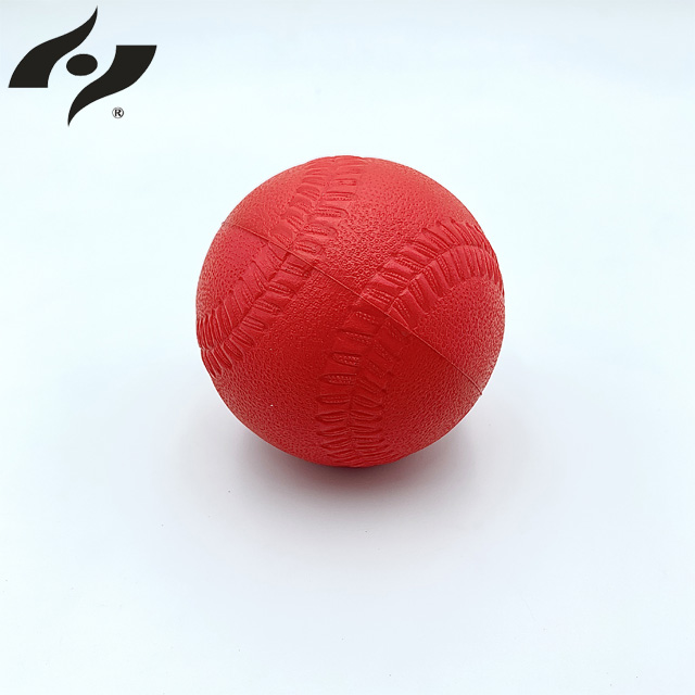 【禾亦】樂樂球(紅)-發泡比賽PU棒球 低彈跳軟棒球