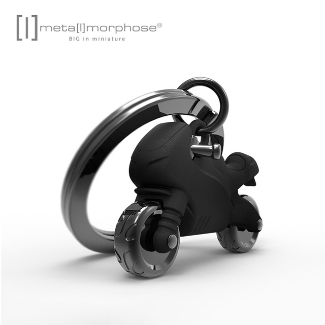 Metalmorphose 比利時 MTM - 消光黑摩托車鑰匙圈