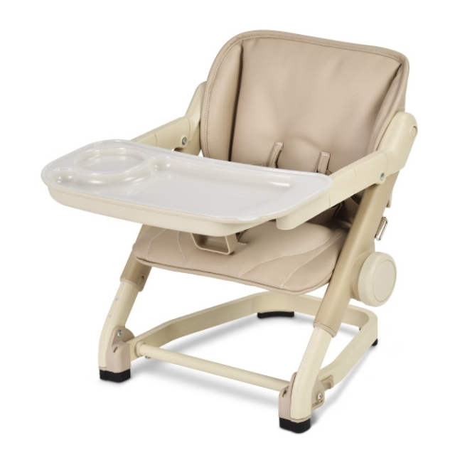 英國 Unilove Feed Me攜帶式寶寶餐椅_奶茶色 | 摺疊餐椅(椅身+椅墊)