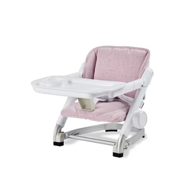 英國 Unilove Feed Me攜帶式寶寶餐椅_粉色 | 摺疊餐椅(椅身+椅墊)
