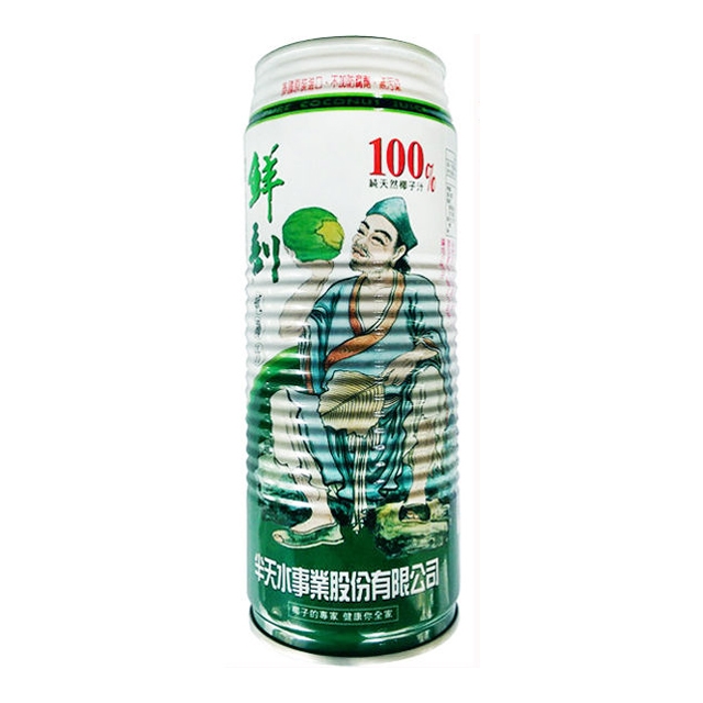【半天水】鮮剖100%純椰子汁 (520ml x 24罐)