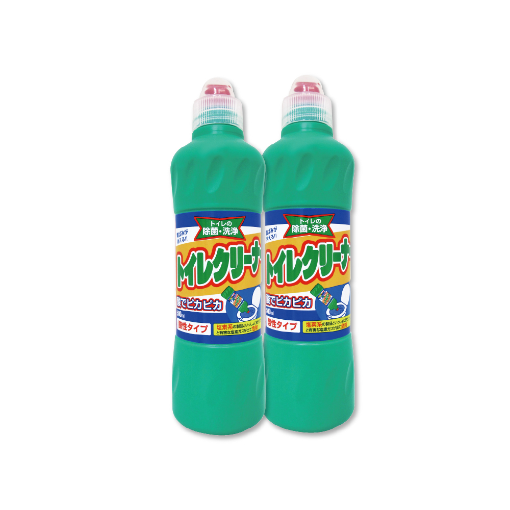 (2瓶超值組)日本MITSUEI美淨易-酸性重垢強效洗淨馬桶清潔劑500ml/瓶-(綠瓶)