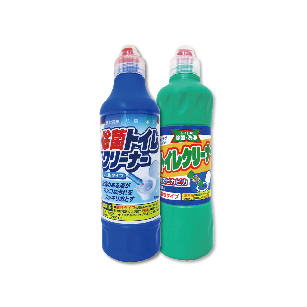 (2瓶超值組)日本MITSUEI美淨易-酸性重垢強效洗淨馬桶清潔劑500ml/瓶-綠瓶1