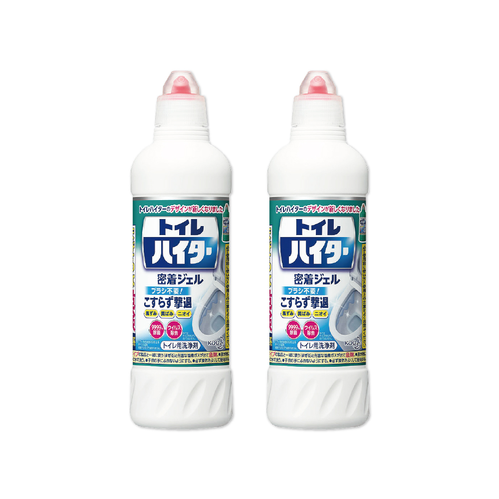 (2瓶超值組)日本KAO花王-免刷洗2分鐘瞬效除臭去漬鹼性黏稠凝膠浴室馬桶