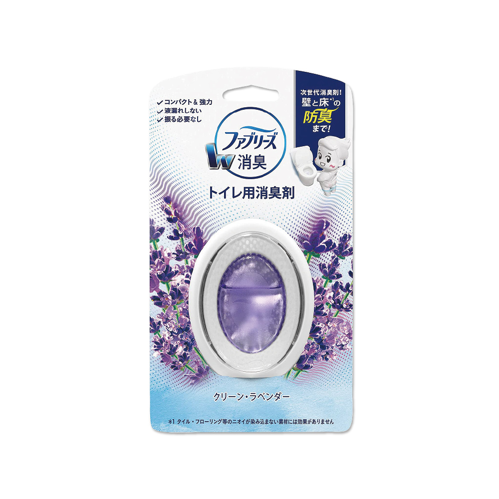 日本Febreze風倍清-W系列浴室廁所按鈕型1鍵除臭空氣芳香劑6ml/盒－薰衣草(