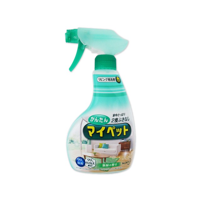 日本KAO花王-去污消臭萬用清潔劑 家具地板噴霧 窗框燈具除塵400ml/瓶-綠