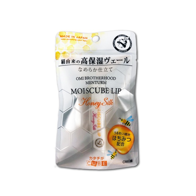 日本近江兄弟OMI-高保濕立體方型滋潤鎖水潤唇護唇膏1入/袋-蜂蜜香(橘袋)