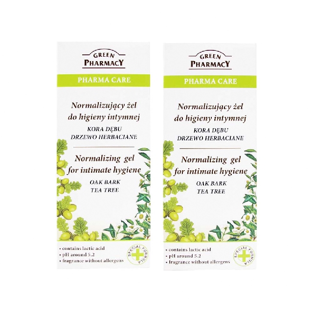 (2盒超值組)波蘭Green Pharmacy-私密肌保養pH5.2弱酸性植萃保濕潔膚露300ml/盒-