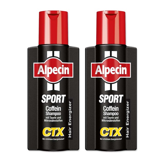 (2瓶組)德國Alpecin-強健髮根控油無矽靈咖啡因洗髮凝露250ml/瓶-CTX運動型*2
