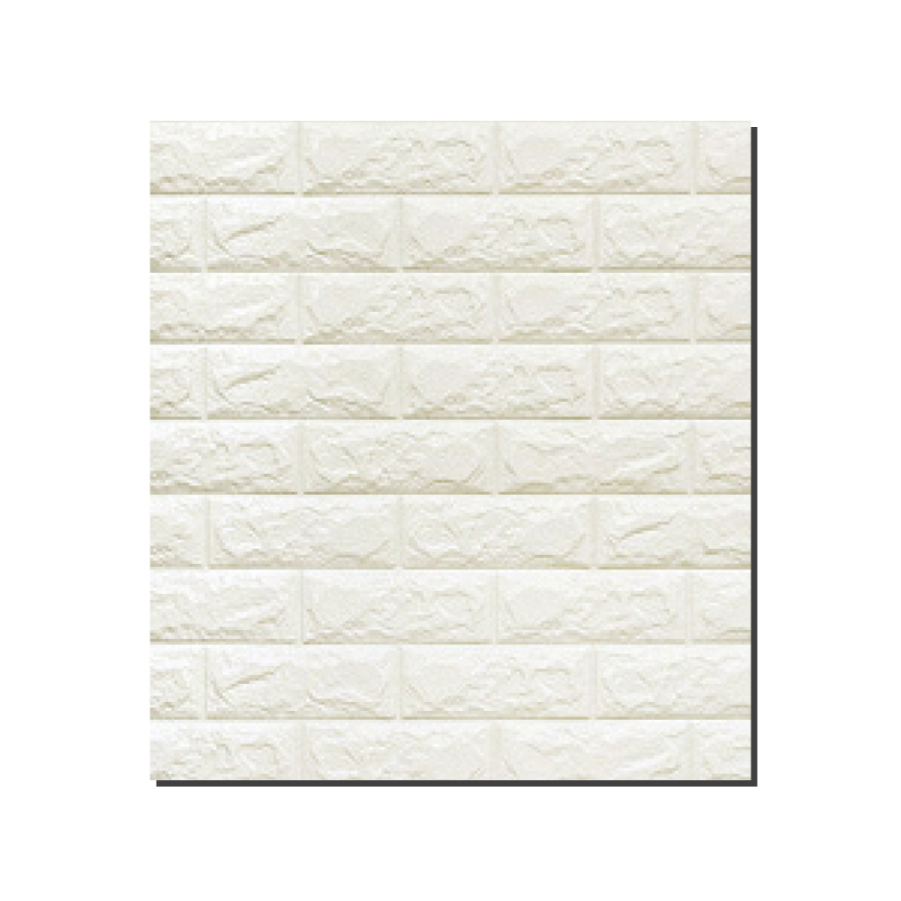 生活良品-韓風立體仿文化石隔音吸震壁貼(白色)10片/袋 (防水防霉防潮、