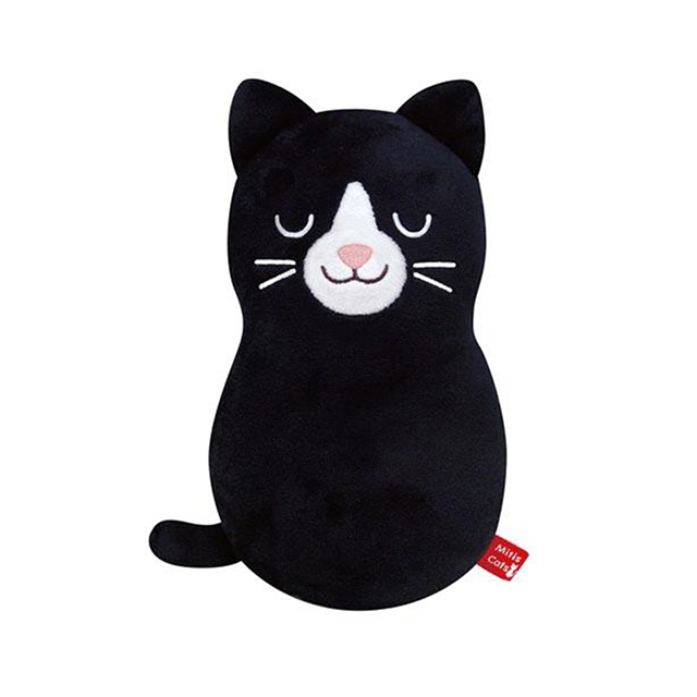 【日本aroma】涼感香氛貓貓午睡枕(黑貓) 腰靠 抱枕 靠墊