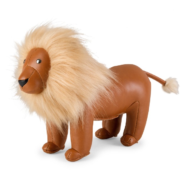 Zuny獅子 Classic Lion書檔桌面裝飾擺件創意禮品皮質玩偶 贈禮