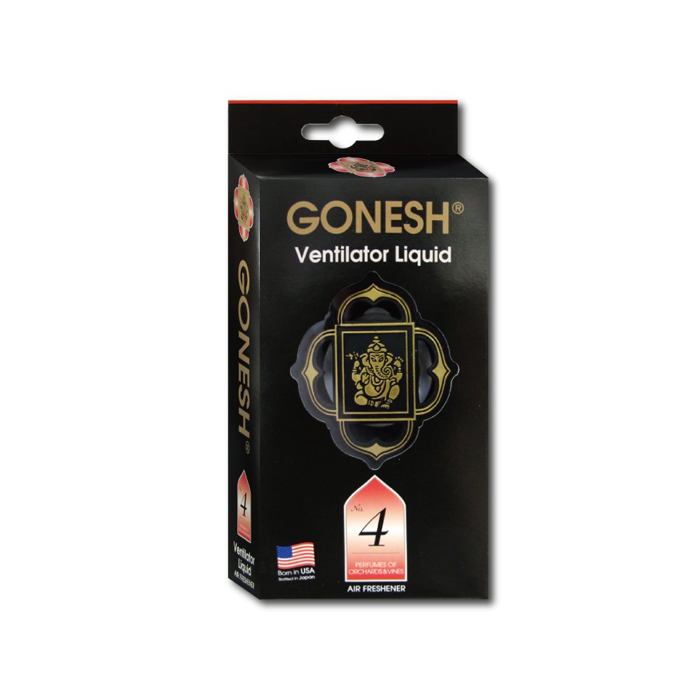 日本GONESH-室內汽車空調冷氣出風口專用夾式芳香劑 1入/盒-No.4藤蔓果園