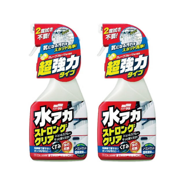 (2瓶組) 日本Soft99-車身去污除水垢免水洗清潔劑500ml/瓶-W264葡萄柚香