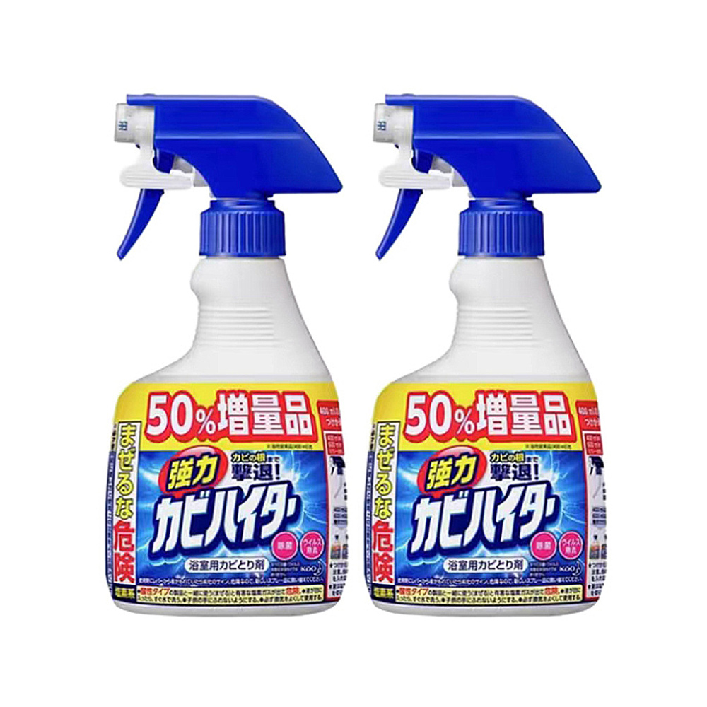 (2瓶超值組)日本KAO花王-浴室免刷洗約5分鐘瞬效強力除霉泡沫清潔劑600ml/