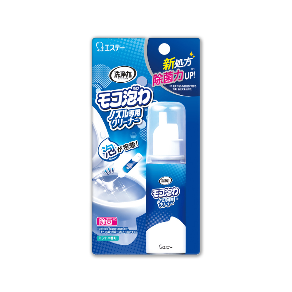 日本ST雞仔牌-洗淨力免治馬桶噴嘴專用免刷洗密著泡沫清潔劑-薄荷香40ml/