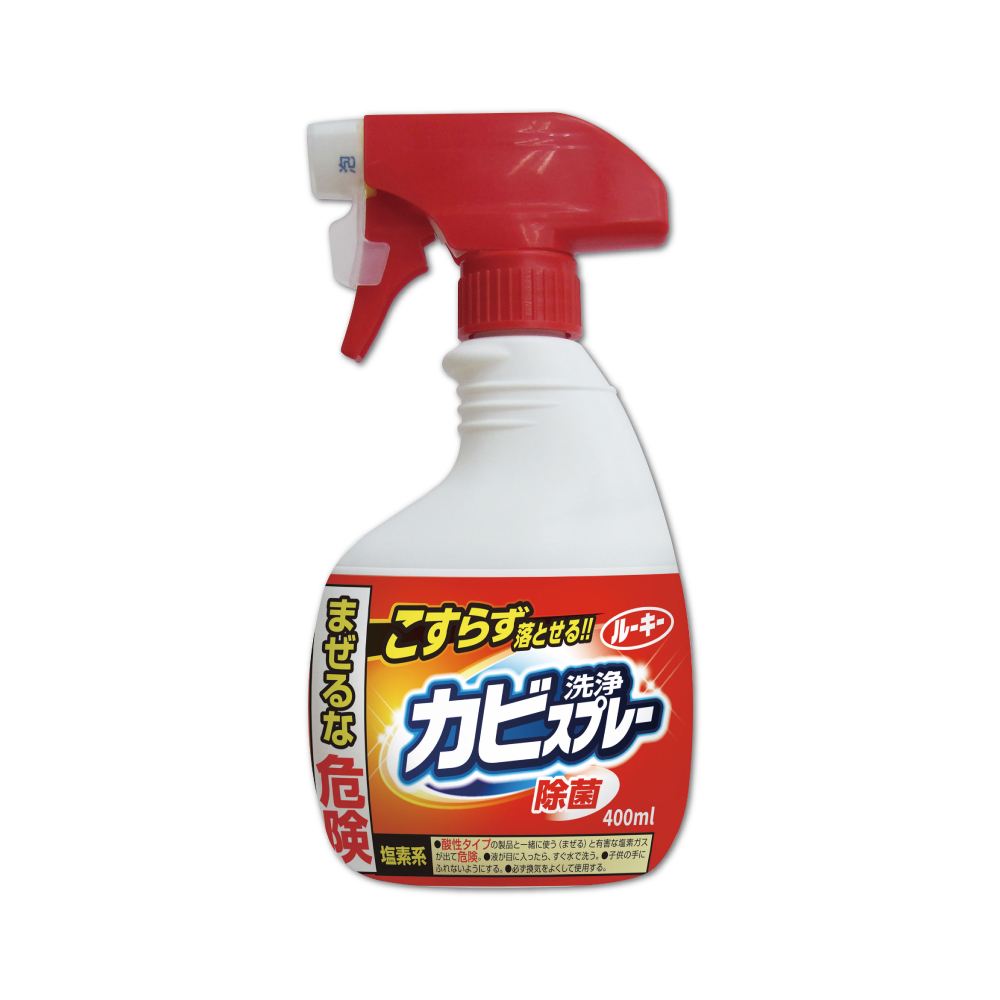 日本第一石鹼-浴廁免刷洗強效除霉去污除垢鹼性濃密泡沫噴霧清潔劑400ml