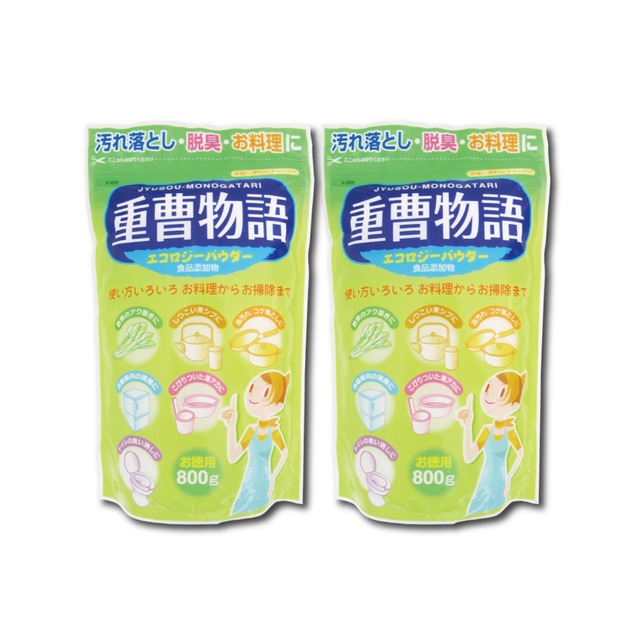 (2袋組) 日本Novopin-重曹物語廚房去油汙居家清潔小蘇打粉(綠色袋)800g/袋