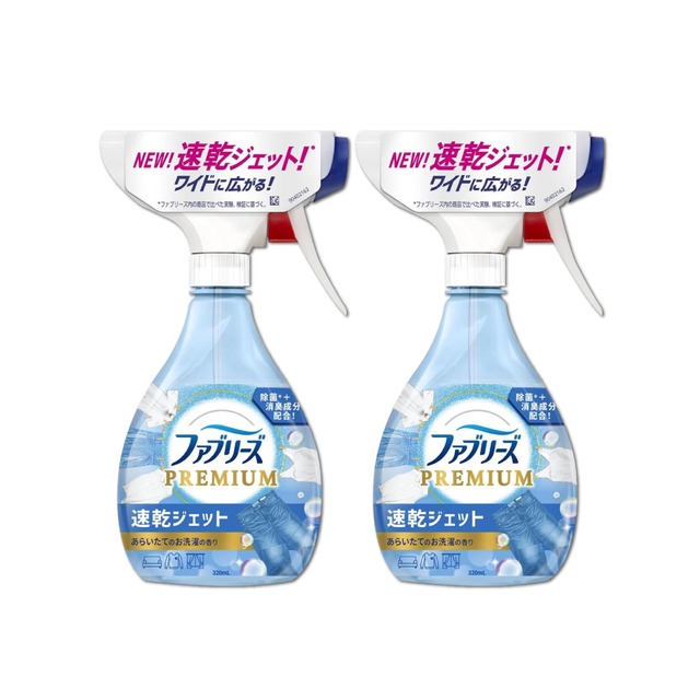 (2瓶組)日本Febreze風倍清-布織品專用速乾型超細密消臭噴霧320ml/瓶-清新衣