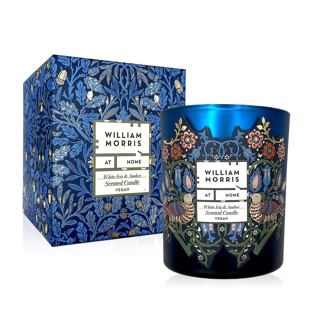 英國 William Morris at Home 白鳶尾花與龍涎香藝術香氛蠟燭 180g