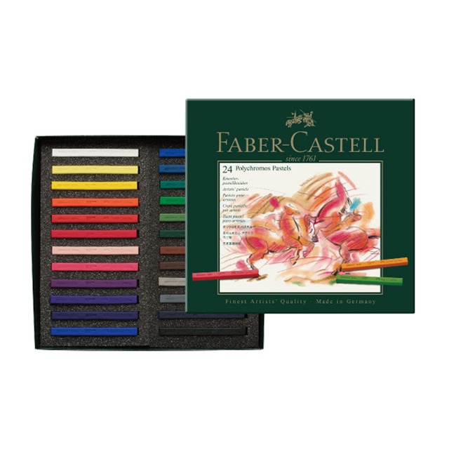 【Faber-Castell】輝柏 藝術家級粉彩條 24色 / 盒 128524