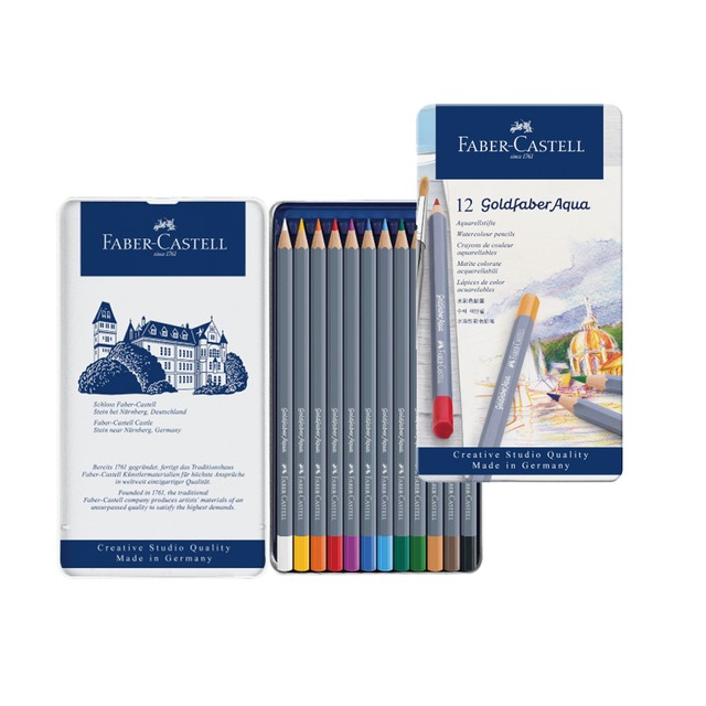 【Faber-Castell】輝柏 水性色鉛筆 12色 / 盒 114612