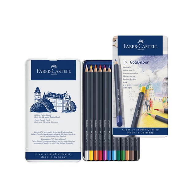 【Faber-Castell】輝柏 油性色鉛筆 12色 / 盒 114712