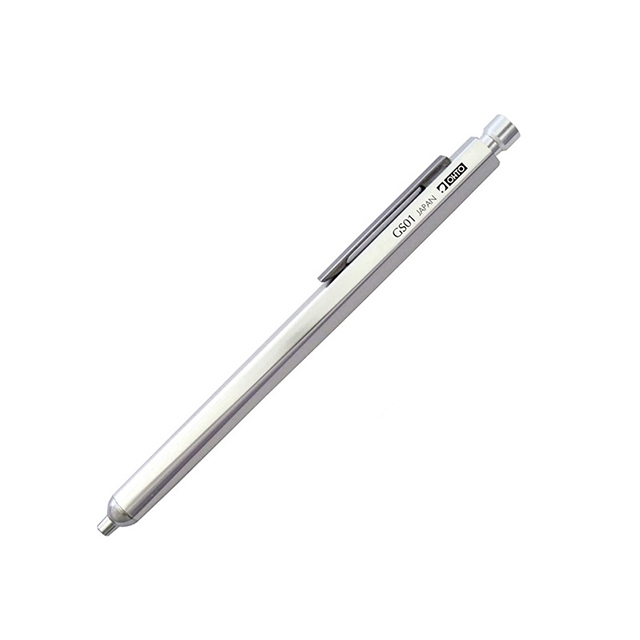 【日本OHTO】0.7mm油性原字筆(銀色) 可替換筆芯 金屬筆桿原字筆