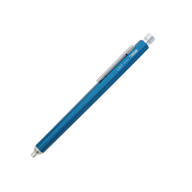 【日本OHTO】0.7mm油性原字筆(藍色) 可替換筆芯 金屬筆桿原字筆