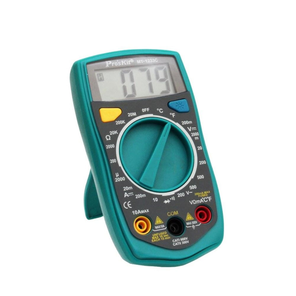 【Pro'sKit寶工】MT-1233C 3又1/2數位電錶 帶溫度測試