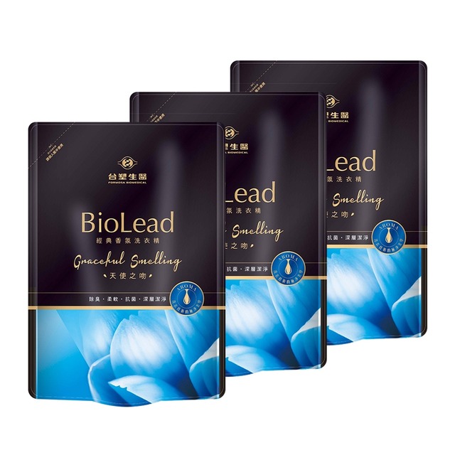 《台塑生醫》BioLead 經典香氛洗衣精補充包 天使之吻1.8kg(3包入)