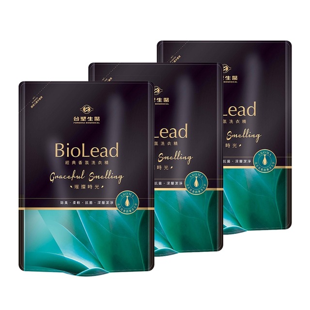 《台塑生醫》BioLead 經典香氛洗衣精補充包 璀璨時光1.8kg(3包入)