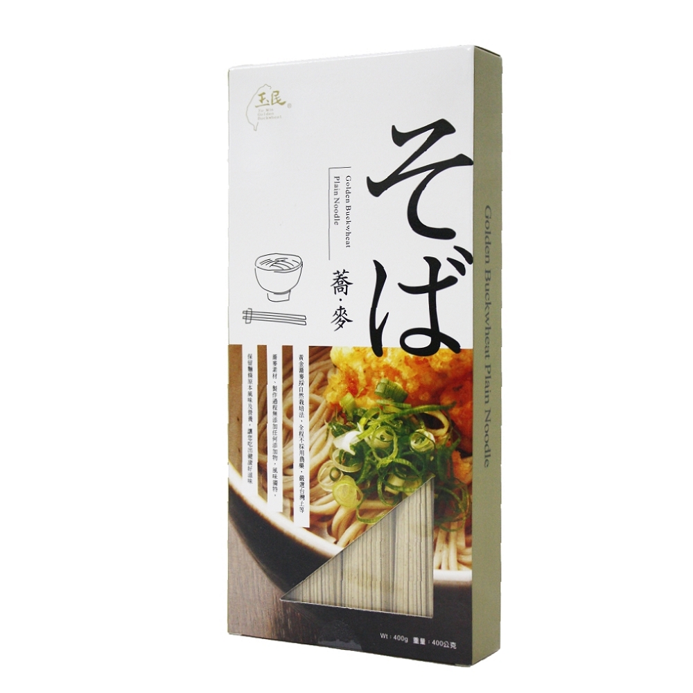 【玉民】黃金蕎麥麵400g 盒裝(日式直麵)