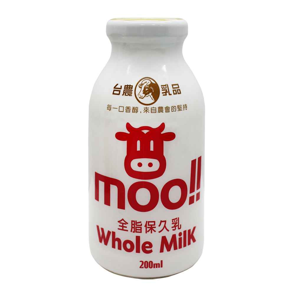 【台農乳品】全脂保久乳飲品200mlx24瓶(箱)
