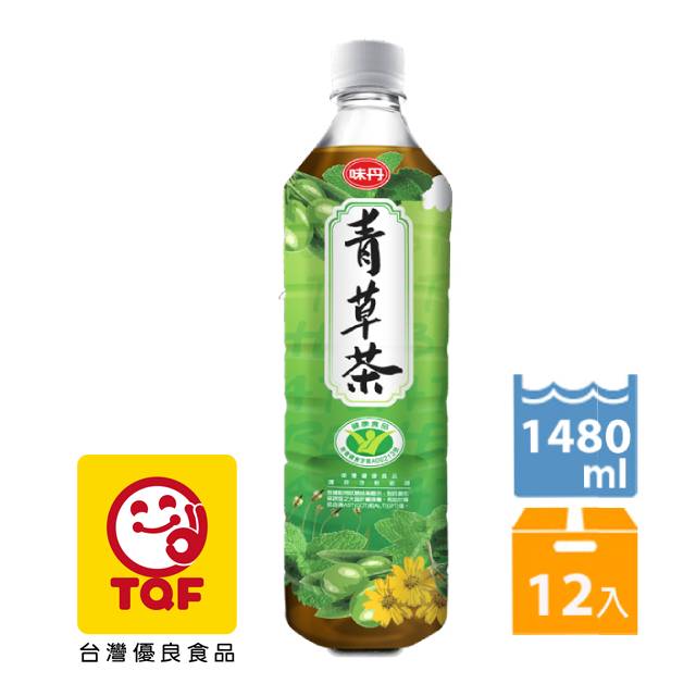 味丹 青草茶1480ml (12瓶/箱)