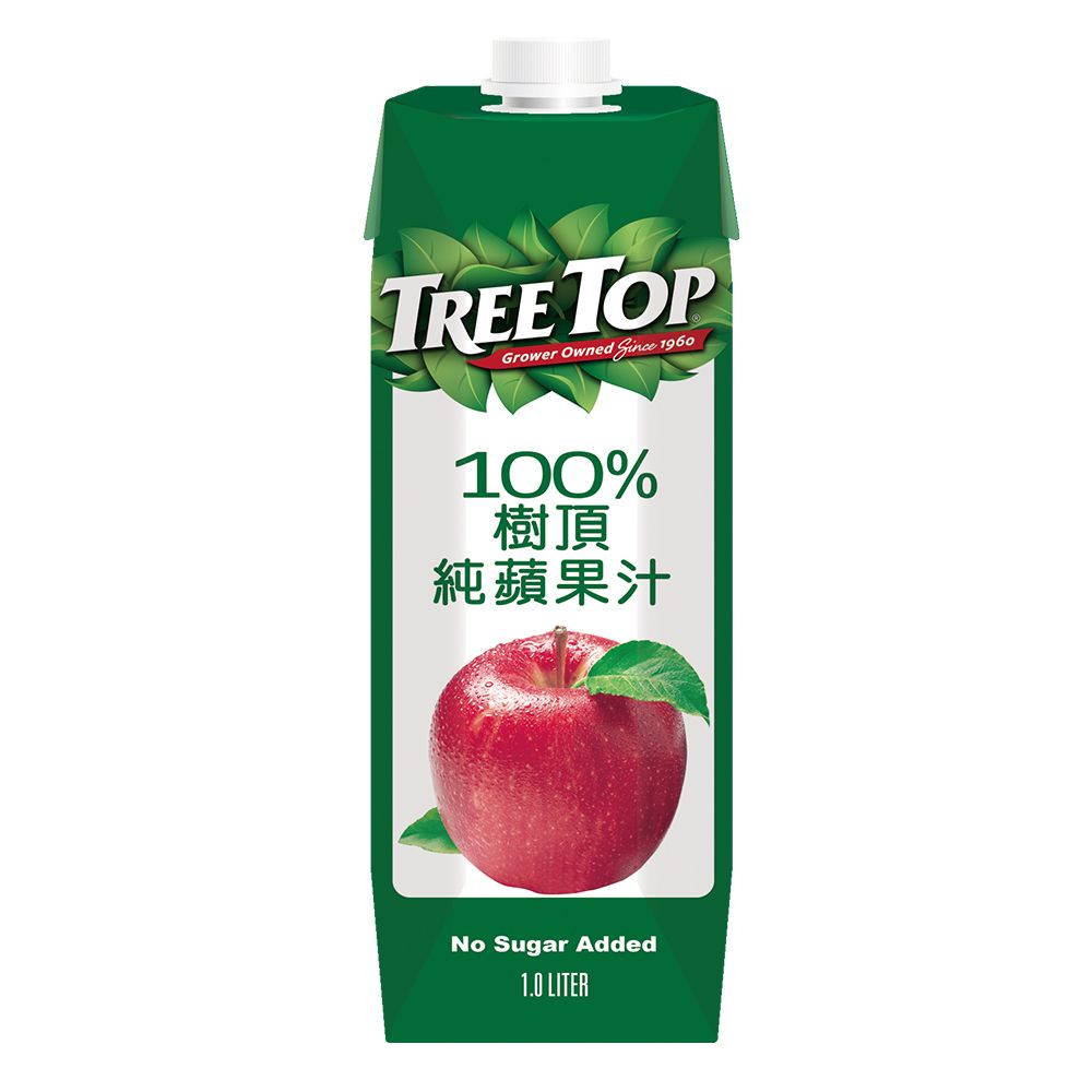 《Treetop》 樹頂100%蘋果汁1000mlx20瓶(鋁箔包)