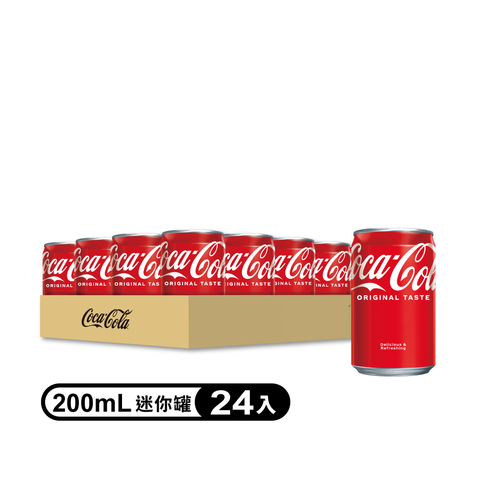 可口可樂200ml/24入+可樂果mini原味X4包