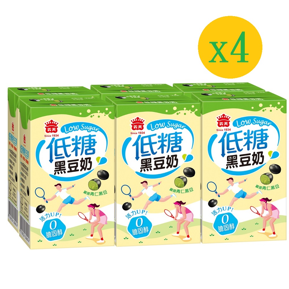 義美 低糖黑豆奶 250ml(6入/組)x4組
