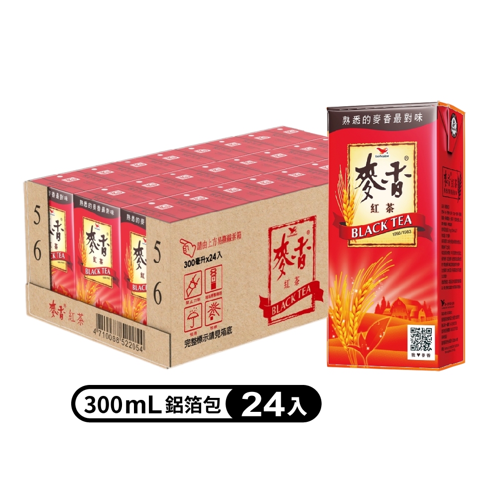 《 統一》麥香紅茶300c.c (24入x2箱)