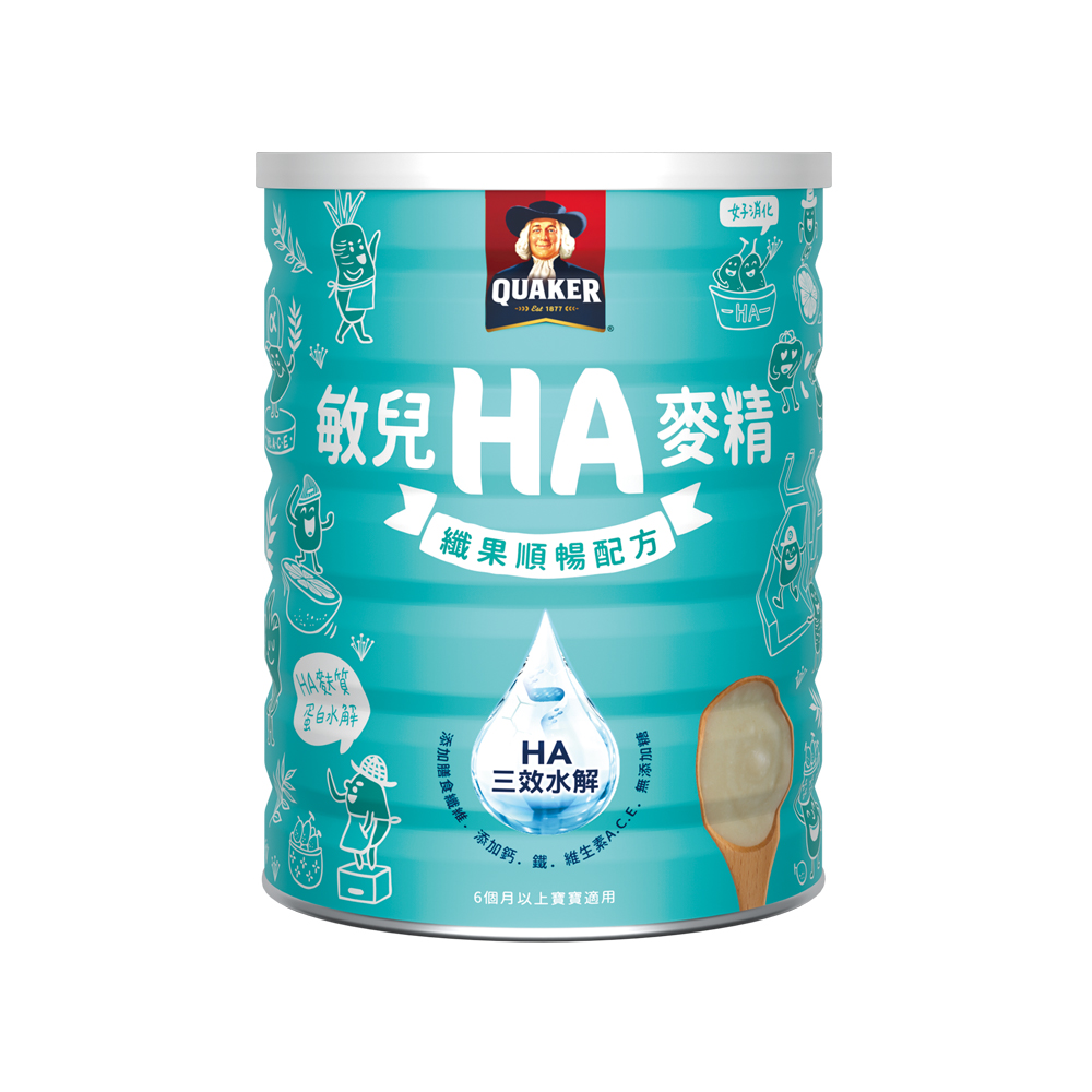 《桂格》敏兒HA麥精纖果順暢配方(700g/罐)