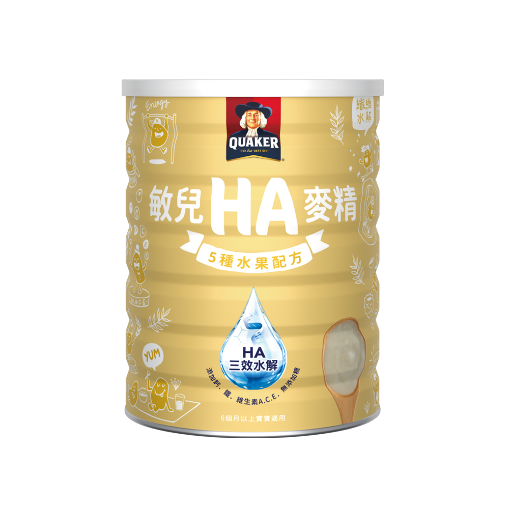 《桂格》敏兒HA麥精五種水果配方(700g/罐)