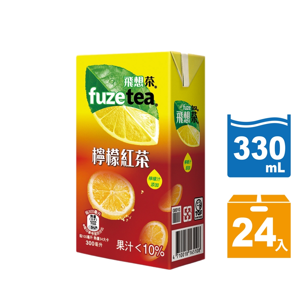FUZE tea 飛想茶檸檬紅茶300ml(24入/箱)
