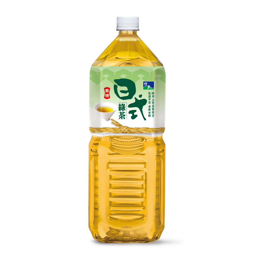 《悅氏》日式綠茶-無糖2000ml(8瓶/箱)
