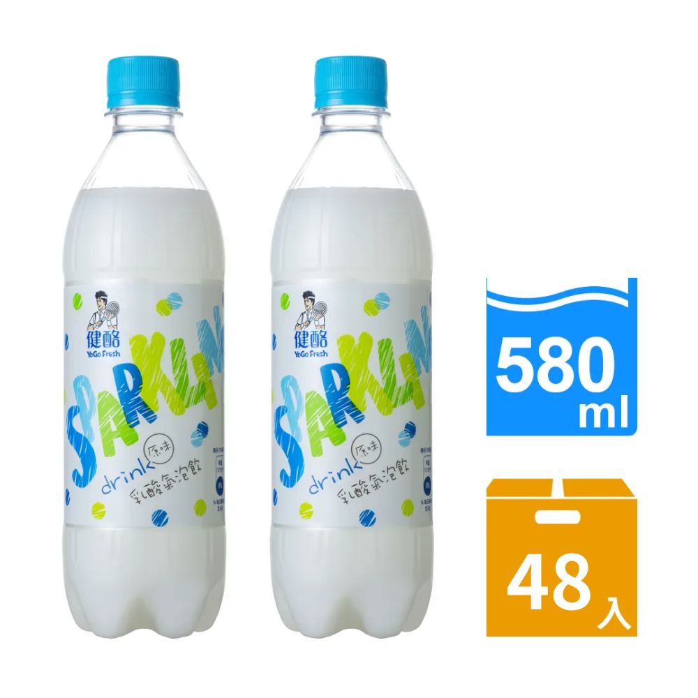 《金車》健酪乳酸氣泡飲料580ml-24瓶/箱x2箱