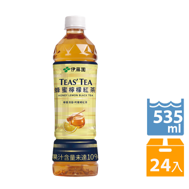《伊藤園》TEASTEA蜂蜜檸檬紅茶535ml(24入/箱)x2箱