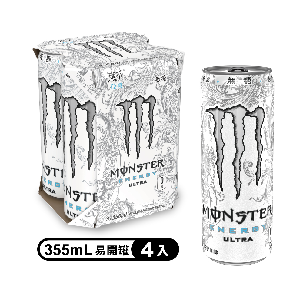 Monster魔爪 超越能量碳酸飲料355ml(4入/組)