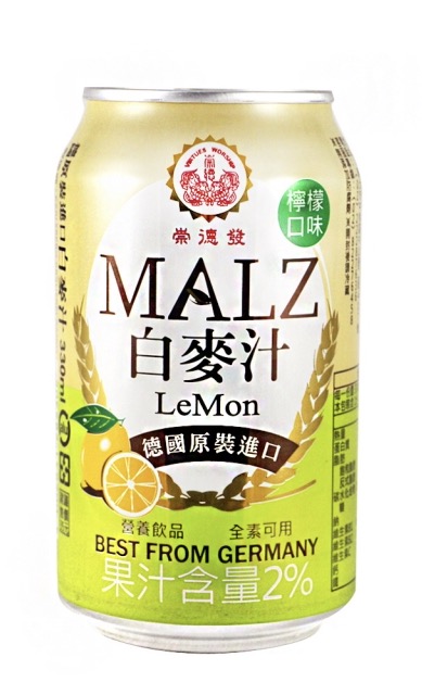 崇德發德國原裝 檸檬白麥汁(易開罐330MLX24入/箱)